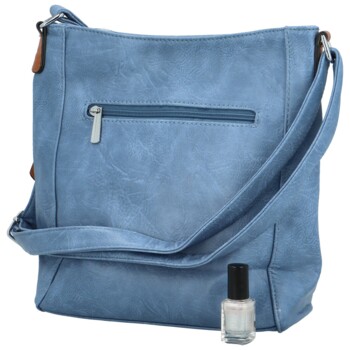 Dámska crossbody kabelka džínsovo modrá - Firenze Jolie