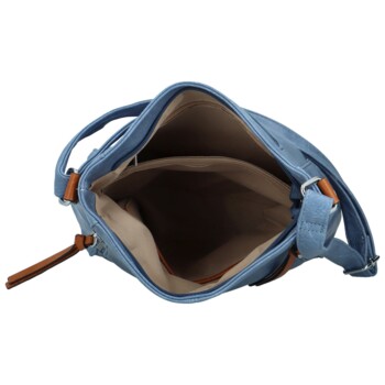 Dámska crossbody kabelka džínsovo modrá - Firenze Jolie
