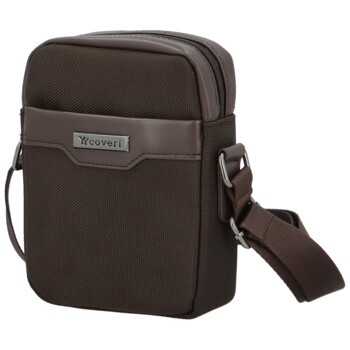 Pánska crossbody taška coffee - Coveri Leonardo new
