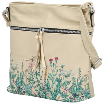 Dámska crossbody kabelka béžová - Firenze Kaela