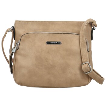 Dámska crossbody kabelka tmavobéžová - Romina & Co Bags Keola