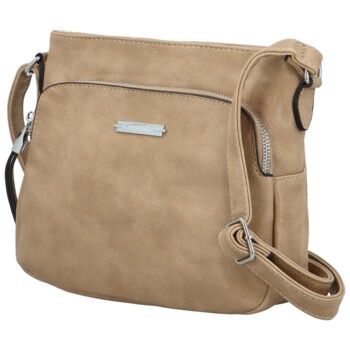 Dámska crossbody kabelka tmavobéžová - Romina & Co Bags Keola