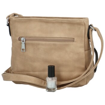 Dámska crossbody kabelka tmavobéžová - Romina & Co Bags Keola