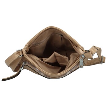 Dámska crossbody kabelka tmavobéžová - Romina & Co Bags Keola