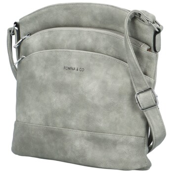 Dámska crossbody svetlosivá - Romina & Co Bags Zigitta