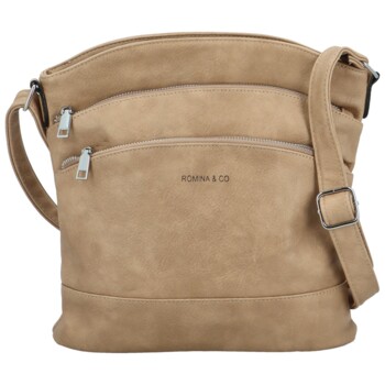 Dámska crossbody svetlobéžová - Romina & Co Bags Zigitta