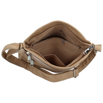 Dámska crossbody svetlobéžová - Romina & Co Bags Zigitta