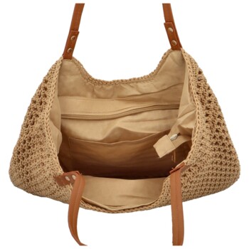 Dámska kabelka cez rameno béžová - MaxFly Ariadna