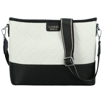 Dámska crossbody kabelka čiernobiela - Coveri Dirké