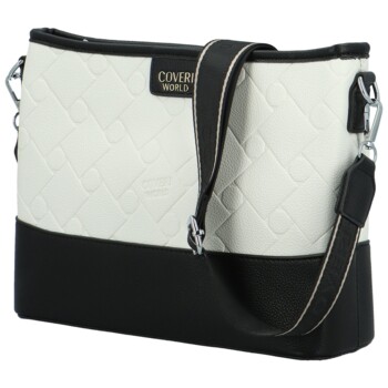Dámska crossbody kabelka čiernobiela - Coveri Dirké