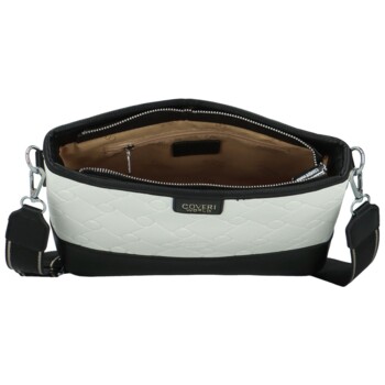 Dámska crossbody kabelka čiernobiela - Coveri Dirké