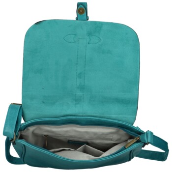 Dámska crossbody kabelka tyrkysová - Paolo bags Pinelopi