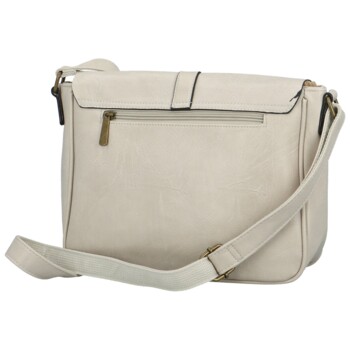 Dámska crossbody kabelka krémová - Paolo bags Pinelopi