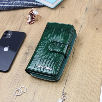 Dámska kožená peňaženka zelená - Gregorio Clodien