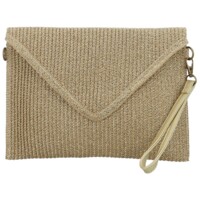 Dámska listová kabelka zlatá - Firenze Paola