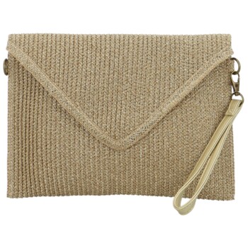 Dámska listová kabelka zlatá - Firenze Paola