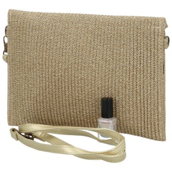 Dámska listová kabelka zlatá - Firenze Paola