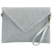 Dámska listová kabelka strieborná - Firenze Paola