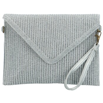 Dámska listová kabelka strieborná - Firenze Paola