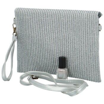 Dámska listová kabelka strieborná - Firenze Paola