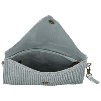 Dámska listová kabelka strieborná - Firenze Paola