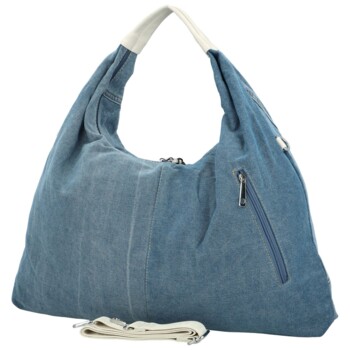 Dámska kabelka cez rameno svetlá/krémová - MaxFly Sabine