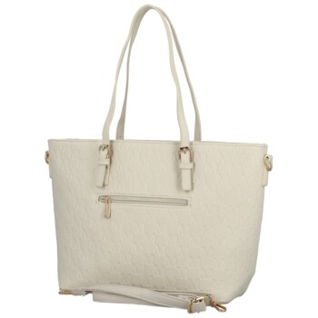 Dámska kabelka cez rameno krémová - MaxFly Percy