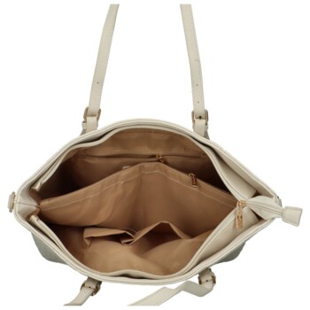 Dámska kabelka cez rameno krémová - MaxFly Percy