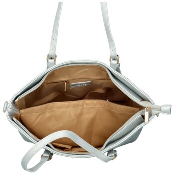 Dámska kabelka cez rameno strieborná - MaxFly Percy