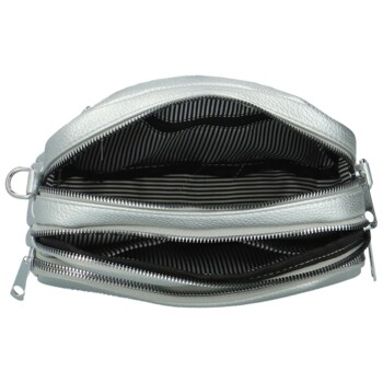 Dámska crossbody kabelka strieborná - MaxFly Saskia