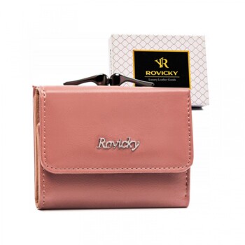 Dámska kožená peňaženka ružová - Rovicky Lupe