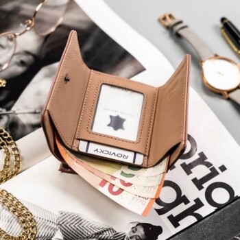 Dámska kožená peňaženka ružová - Rovicky Lupe