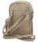 Dámske kožené crossbody púzdro taupe - Delami Valli