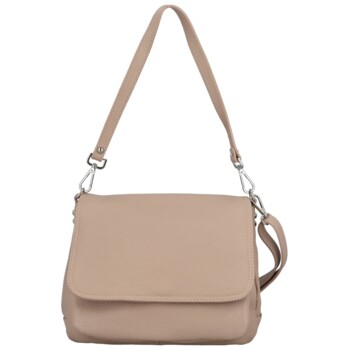 Dámska kožená crossbody kabelka púdrová - Delami Madleen