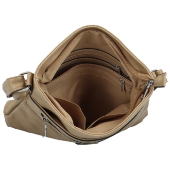 Dámska crossbody kabelka béžová - Romina & Co Bags Tomai