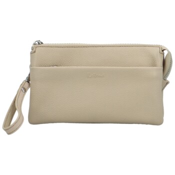 Dámska kožená crossbody kabelka krémová - Katana Isola