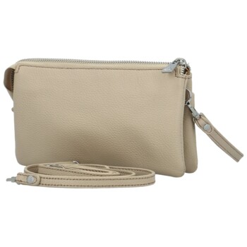 Dámska kožená crossbody kabelka krémová - Katana Isola
