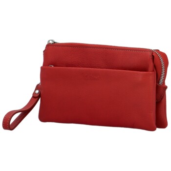 Dámska kožená crossbody kabelka červená - Katana Isola