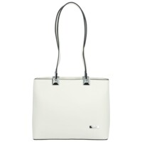 Dámska kabelka na rameno biela - Delami Velvet Touch