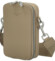 Dámska crossbody kabelka tmavobéžová - David Jones Perzida