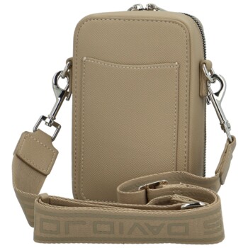 Dámska crossbody kabelka tmavobéžová - David Jones Perzida