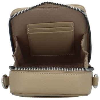 Dámska crossbody kabelka tmavobéžová - David Jones Perzida