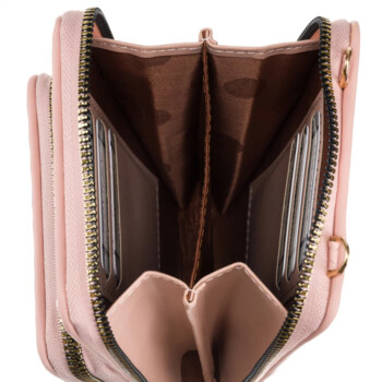Dámska crossbody kabelka ružová - Rovicky Antini