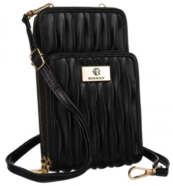Dámska crossbody kabelka čierna - Rovicky Antini