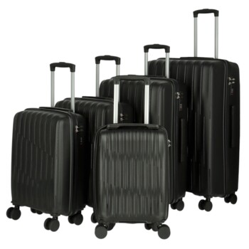 Cestovný plastový kufor čierny - Ormi Torian SADA
