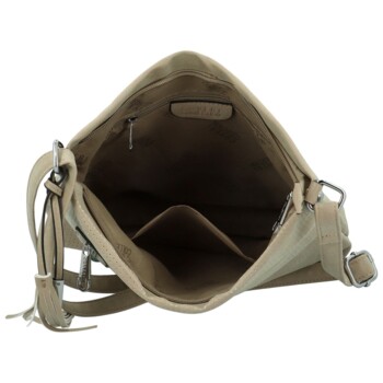 Dámska crossbody kabelka taupe - Coveri Tallis
