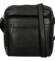 Pánska kožená crossbody taška čierna - Bellugio Dagoma