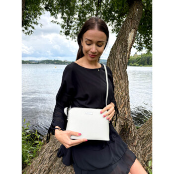 Dámska crossbody kabelka čierna - Delami Glamore