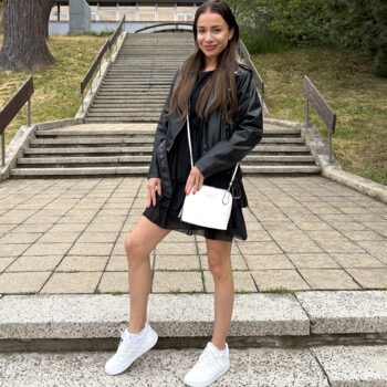 Dámska crossbody kabelka čierna - Delami Petite Muse