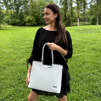 Dámska kabelka do ruky tmavo červená - Delami Bella Rosa